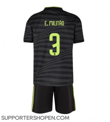 Real Madrid Eder Militao #3 Tredje tröja Barn 2022-23 Kortärmad (+ korta byxor)